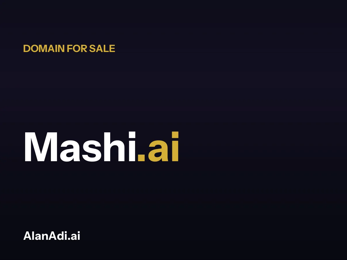 mashi — Mashi.ai domain for sale